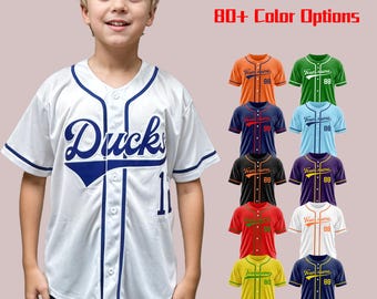 Personalized Baseball Jersey, Custom Name & Number Baseball Shirt, Customize Team Uniforms, Baseball Fans Jersey for Kids and Adults