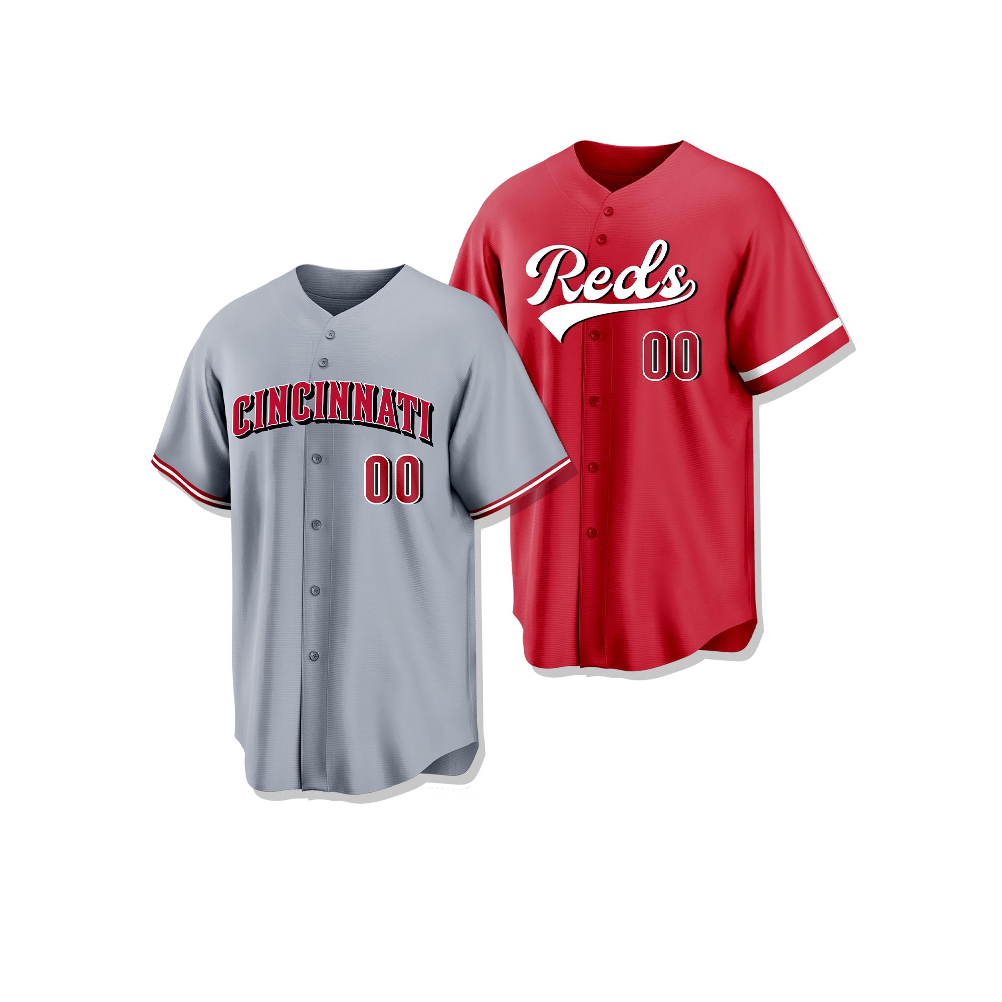 Custom Cincinnati Baseball Jersey, Personalized Team Name & Number ...