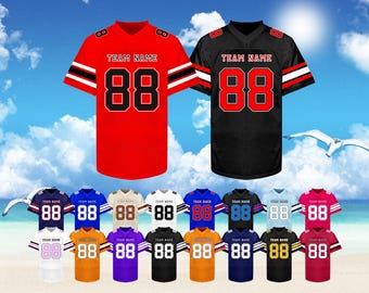 Custom Football Jersey, Personalized Football Name & Number Shirt, Concert Jerseys, Team Logo Jersey, Custom Jersey for Men and Women