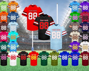 Personalized Football Jersey, Custom Football Shirt, Personalized Team Logo, Concert Jersey, Customize Football Jerseys for Fans of All Ages