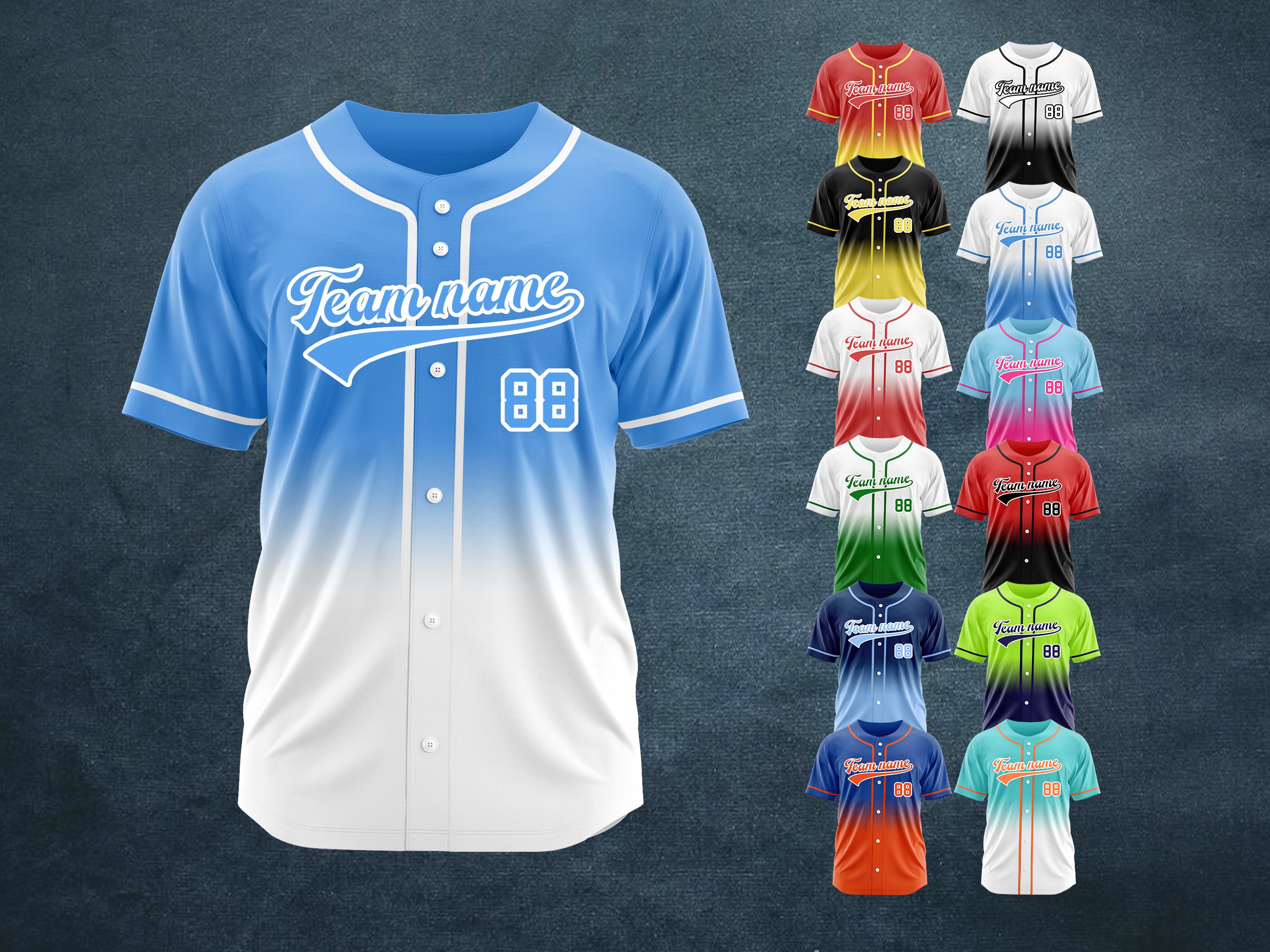 Custom Baseball Jerseys, Custom Baseball Shirt, Personalized Name & Number Uniforms, Customized Jersey, Baseball Jersey for Men, Women, Kids