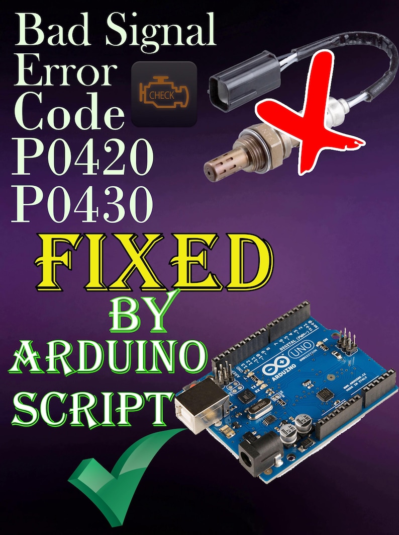 O2 Sensor Simulator Fix Check Engine P0420/P0430 (script Download ...