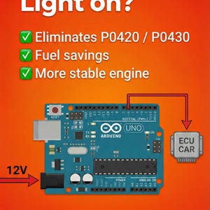 Universal O2 Sensor Simulator Arduino Script | Fix P0420 P0430 | Check Engine Light Solution