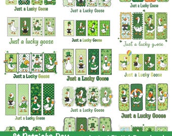 St. Patrick’s Day Goose Png Bundle |Retro Goose Sublimation Png |Cute Groovy Vintage Goose Aesthetic Png |Cute Bow Png (Digital Download)