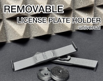 REMOVABLE LICENSE PLATE HOLDER - CAR
