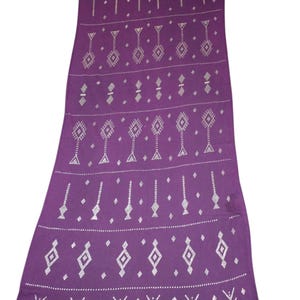 Egyptian assuit silver metal / net tulle fabric wrap shawl scarf