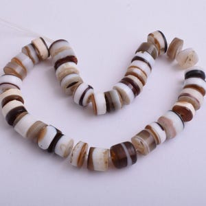 Vintage Banded Agate Beads: 37 Idar-Oberstein Trade Gems for Jewelry Making, Crafts & Collecting