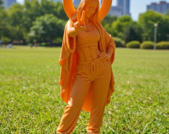 Estatua personalizada de Gym Mary, estilo streetwear, escultura pop art, 22 cm