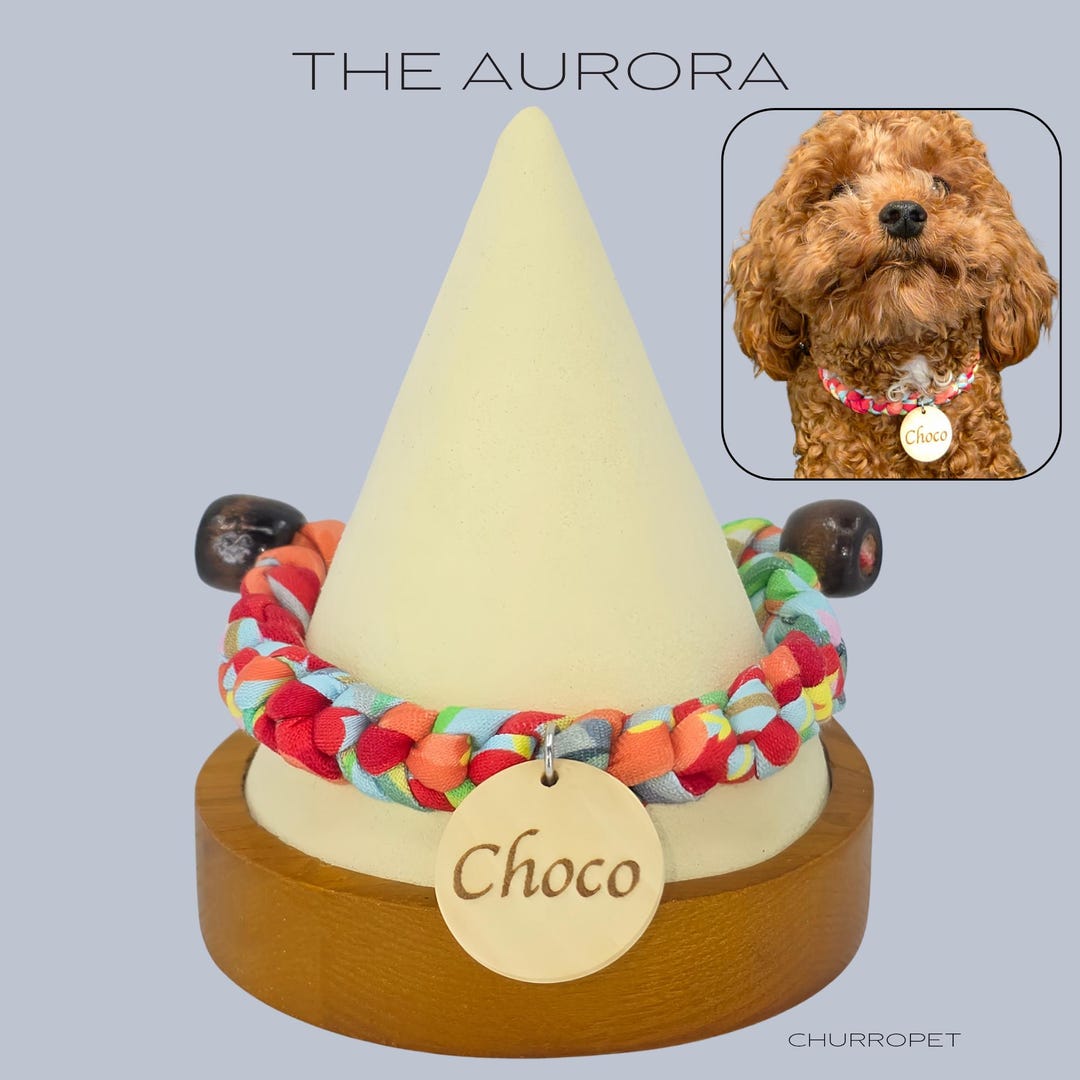 Mood Ring Ombre Cotton Rope Cat & Dog Collar main image 1