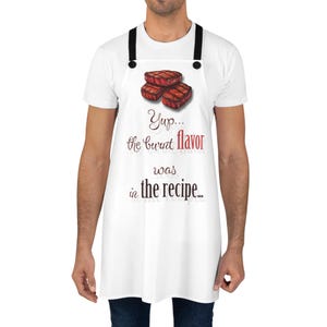 Apron, funny kitchen apron, Brulée, crispy, humorous apron, cooking apron, chef apron, cooking gift