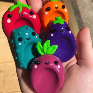 Clay Veggie Worry Friends!