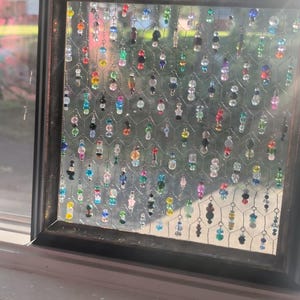 Beaded Chicken Wire Frame Sun Catcher