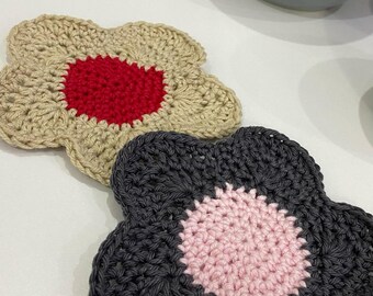 Flower Crochet Coasters Pattern: Easy US Terms (Digital PDF)