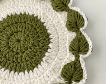 Leaf Crochet Coasters Pattern: Easy US Terms (Digital PDF)
