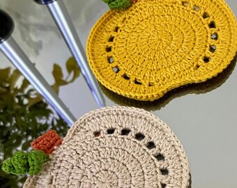 Crochet Pumpkin Coaster Pattern: Beginner-Friendly Fall Decor (PDF Pattern)