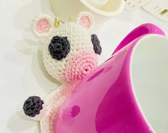 Calf Crochet Coaster Pattern, Handmade Animal Coaster (Digital PDF)