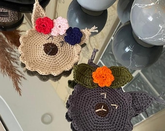 Crochet Llama Coasters Pattern: Easy US Terms (PDF Pattern)