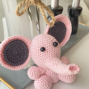 Mini Elephant Crochet Pattern, amigurumi pattern, crochet pattern, animal crochet pattern