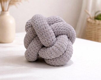 Easy Crochet Tied Pillow Pattern PDF | Modern Cushion | Handmade Gift