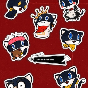 Morgana Persona 5 sticker sheet