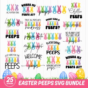 Easter Bunny Peeps svg, Peeps Svg, My Peeps Svg, Kids Easter svg, Easter Bunny svg, chillin with my peeps svg, Easter Sign svg, Easter svg
