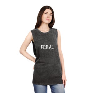 Stonewash Tank Top -Feral acid wash tank
