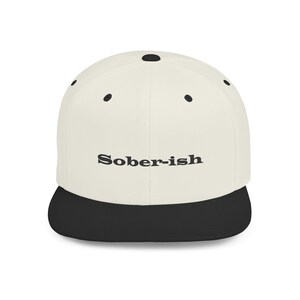 Sober-ish Flat Bill Snapback Hat - Trendy Casual Cap for Everyday Wear