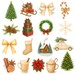 Rustic Christmas Clipart, Holiday PNG Bundle (digital Download) - Etsy