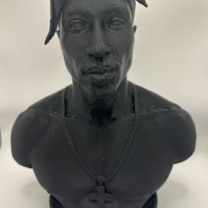 Tupac Inspired 3D Printed Bust – Iconic Hip-Hop Art