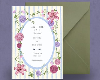 Save the Date Canva Template- Garden Flowers