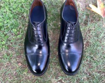 Zapatos Oxford de piel hechos a mano / Zapatos de vestir para hombre hechos a medida