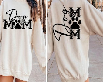 Diseño SVG, PNG, huella de pata, sublimación para mamá perruna (descarga digital)