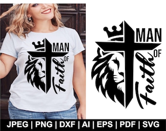 Man Of God SVG Bundle: Jesus, Cross, Religious Designs (Digital Download, Cricut & Silhouette Files)