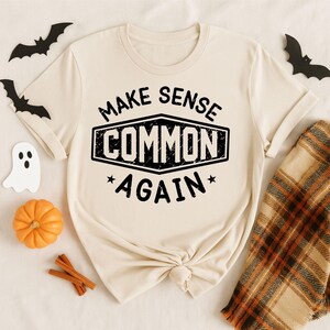 Make Sense Common Again Svg Png、トレンディなレトロユーモアSvg、ユニセックスデザイン、皮肉、大人のユーモアSvg、メンタルヘルスユーモアSvg、デジタルダウンロード