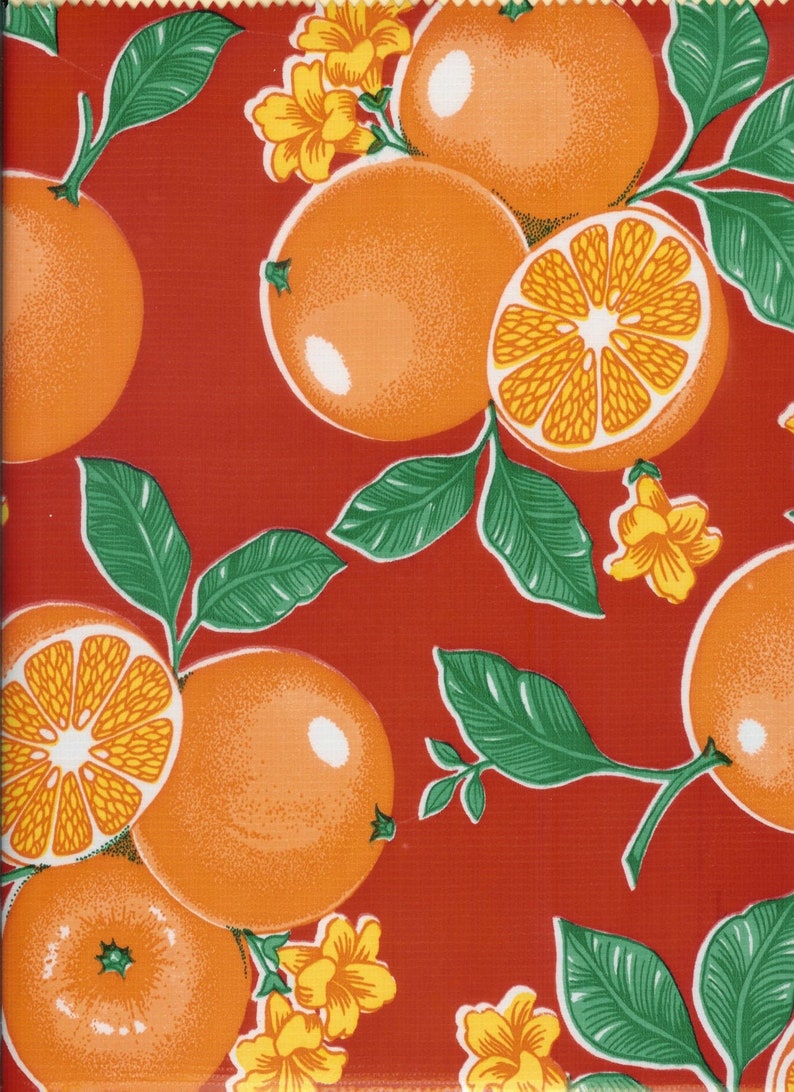 Oranges Oilcloth Yardage image 4