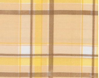 Scot Plaid Yellow Oilcloth, Yardage