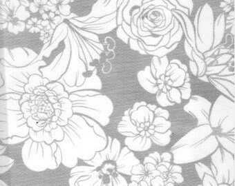 Victoria Silver Oilcloth, Full Bolt of 12 Yards