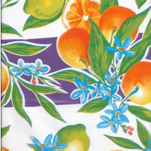 Seville on Purple Oilcloth, Yardage