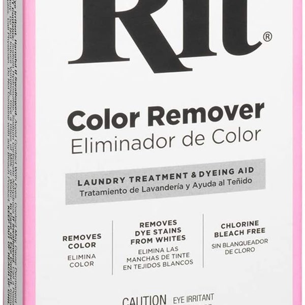 Rit Dye Color Remover, Laundry Treatment Dyeing Aid 2 oz Powder - Removes Color