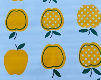 Oilcloth Tremso Yellow Apple with Dots Full Bolt of 12 Yards