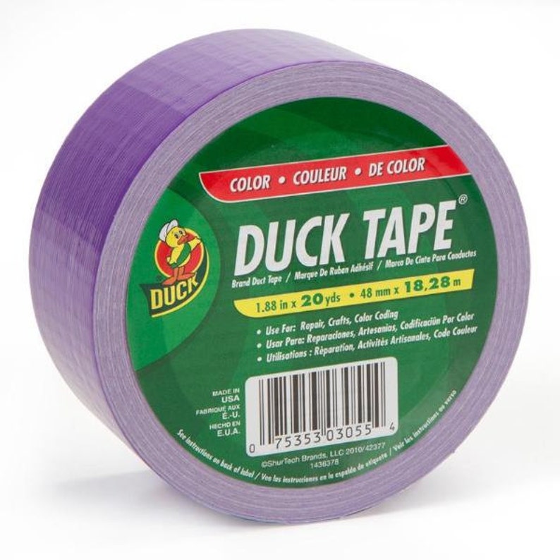 Duck Tape Brand Duct Tape Solid Grape Purple 20 yards image 1