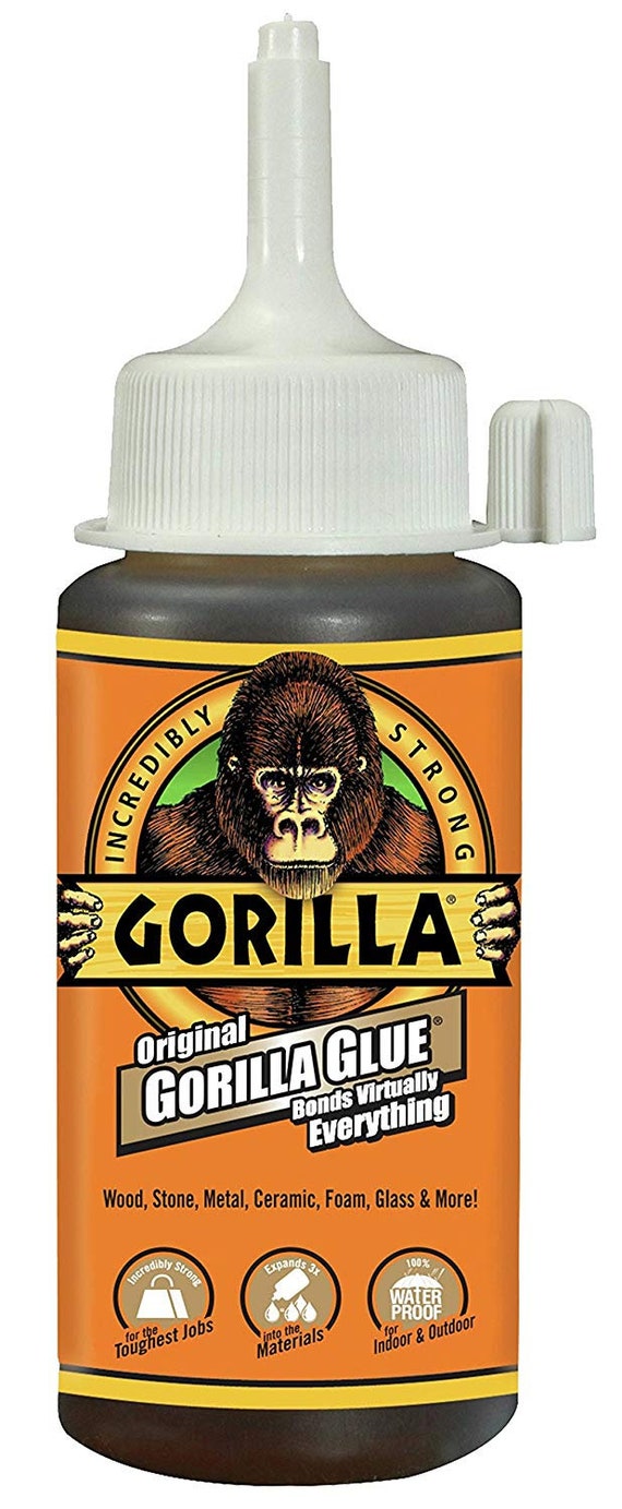 Original GORILLA GLUE Expanding Strong Indoor & Outdoor Adhesive 2 Ounce  Bottle All Purpose Bonds Virtually Everything WATERPROOF 50002 