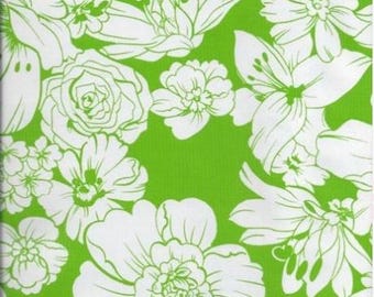 Victoria Lime Green Oilcloth Full Bolt of 12 Yards