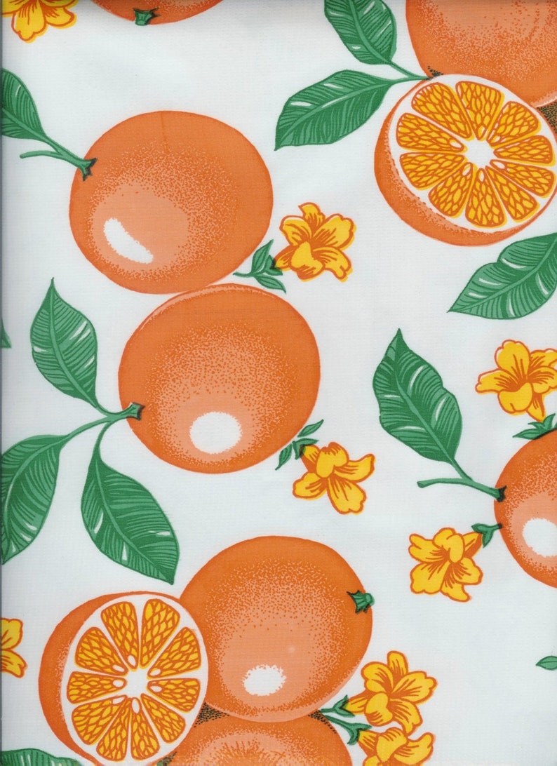 Oranges Oilcloth Yardage image 2