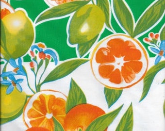 Seville on Green Oilcloth, Full Bolt of 12 Yards