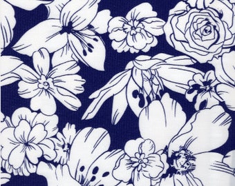 Victoria Navy Oilcloth, Yardage