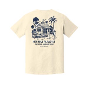 19th hole paradise tshirt