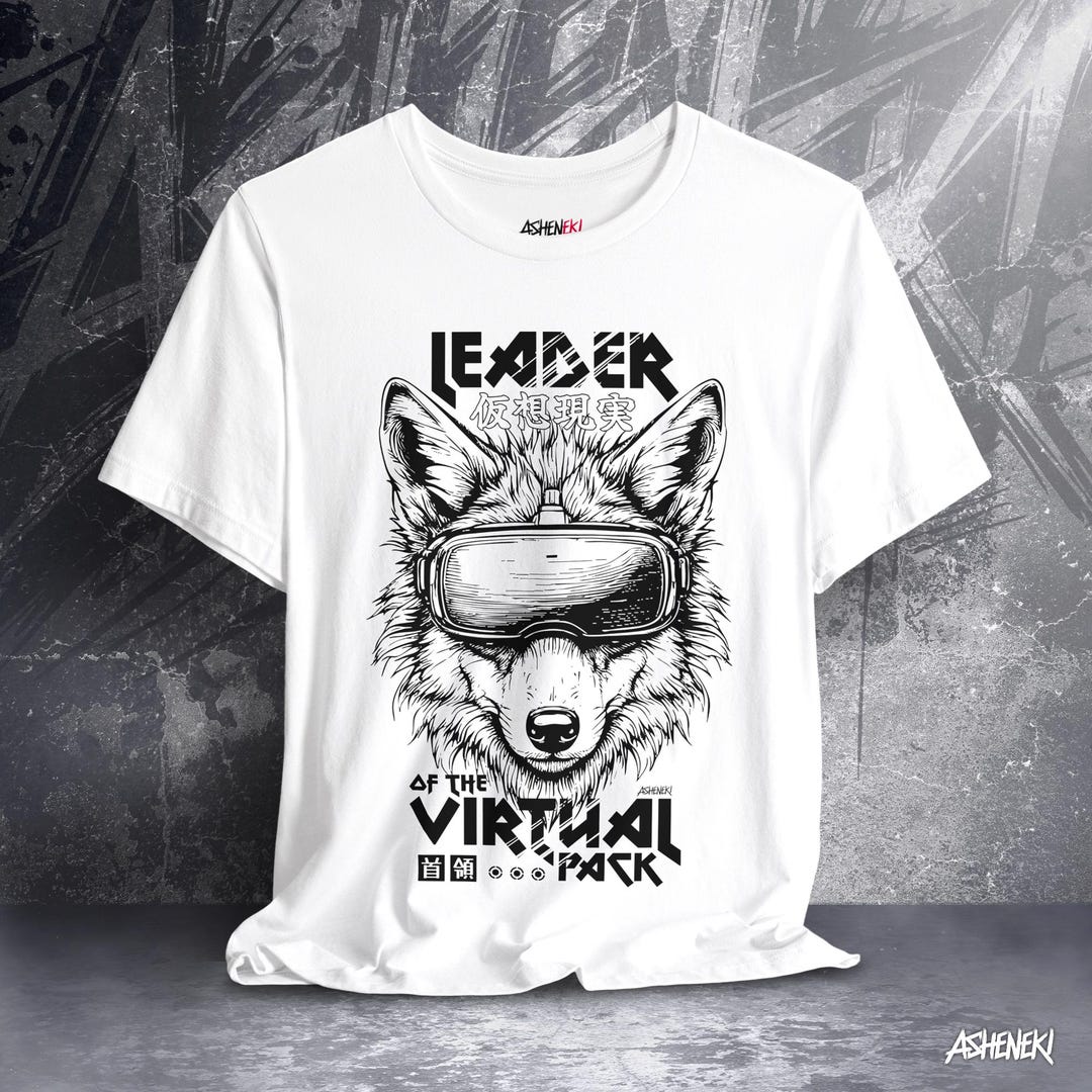 camisa de desenho arte game horizon personalizado -... Alpha Wolf Shirt for Gamer Cyberpunk Animal Techwear Gift for Otaku ...