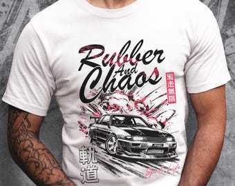 Drift T-Shirt: Japan Car Street Racing for Drifter & Tuning Lovers, Bold Anime JDM Streetwear