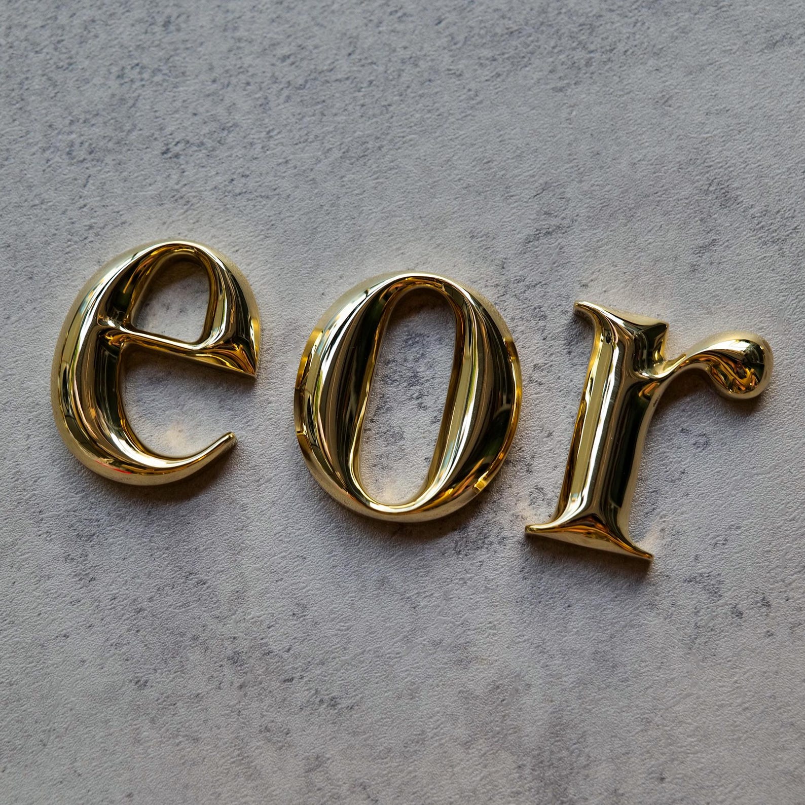 Solid Brass Lettering Personalized Mirrored Solid Brass Letters, Custom 3D Brass Letters ...